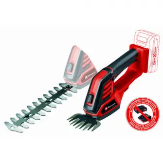 Foarfeca iarba si gard viu pe acumulator Einhell Power X-Change GE-CG 18/100 Li-Solo, 18 V, 8 mm grosimea maxima de taiere, fara acumulator/incarcator
