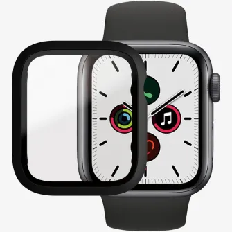 Folie de protectie PanzerGlass din sticla pentru Apple watch 4/5/6/SE, 40mm, Transparentaa / Rama Neagra