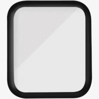 Folie de sticla PanzerGlass pentru Apple Watch Series 7, 45mm, Transparenta / Rama Neagra