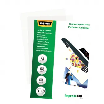 Folie laminare A4, 100 microni, 100 bucati/set Fellowes