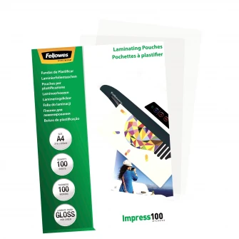 Folie laminare A4, 100 microni, 100 bucati/set Fellowes