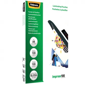 Folie laminare A4, 100 microni, 100 bucati/set Fellowes