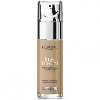 Fond de ten infuzat cu acid hialuronic LOreal Paris True Match 7D7W Golden Amber, 30 ml