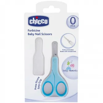 Forfecuta cu protectie Chicco, albastru, 0 luni+