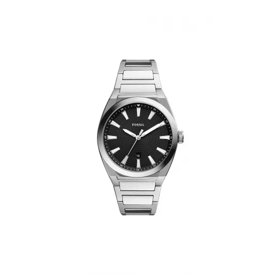 Fossil, Ceas analog cu cadran texturat, Argintiu