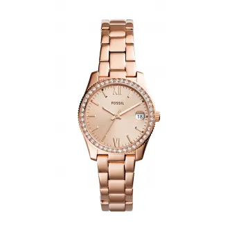 Fossil, Ceas cu zirconia Scarlette, Auriu rose