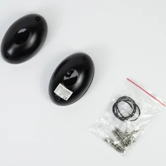 Fotocelule PNI CEL130, 1.92KHz, 12-24V, pentru porti autoportante, IP55, negru, 2 bucati