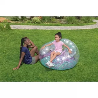 Fotoliu gonflabil pentru copii Bestway - Glitter Dream 114 x 112 x 66 cm