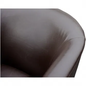 Fotoliu Nefmob Fretta 60x60x70 cm, culoare Wenge, piele ecologica