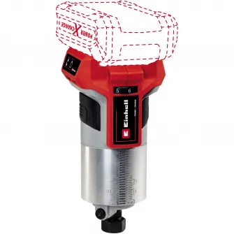 Freza multifunctionala pe acumulator Einhell Power-X-Change TP-RO 18 Set Li BL-Solo, 18 V, 30000 RPM, accesoriu pentru muchii, motor Brushless, fara acumulator/incarcator