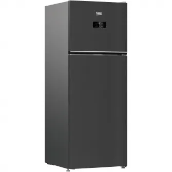 Frigider cu doua usi Beko B5RDNE504LXBR, 477 l, No Frost, HarvestFresh, Everfresh+, AeroFlow, Umiditate controlata, Display, Clasa E, H 185 cm, Dark Inox
