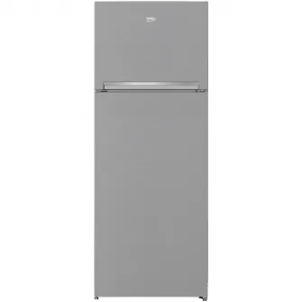Frigider cu doua usi Beko RDNE455K40XBN, 406 l, NeoFrost Dual Cooling, Compresor ProSmart Inverter, Cutie legume si fructe, Functie racire rapida, XXL Bottle holder, Clasa E, H 185 cm, Silver