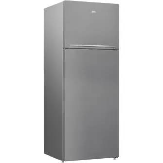 Frigider cu doua usi Beko RDNE455K40XBN, 406 l, NeoFrost Dual Cooling, Compresor ProSmart Inverter, Cutie legume si fructe, Functie racire rapida, XXL Bottle holder, Clasa E, H 185 cm, Silver