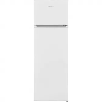 Frigider cu doua usi Heinner HF-V242E++, 242 l, Less Frost, Clasa E, Control mecanic, Iluminare LED, H 160 cm, Alb
