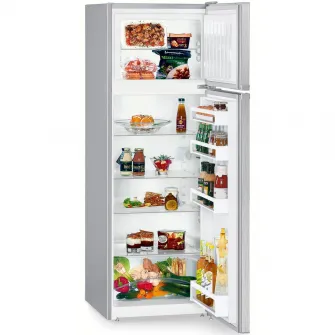 Frigider cu doua usi Liebherr CTPele251-26, 270 l, Clasa E, VarioSpace, SmartFrost, H 157.1 cm, Inox