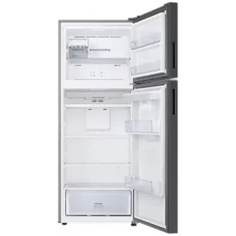 Frigider cu doua usi Samsung RT47CG6726B1EO, 462 l, Clasa E, No Frost, Dozator de apa, All Around Cooling, WiFi, Smart Control, Dark Inox