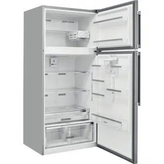 Холодильник двухдверный Whirlpool W84TE 72XAQUA2, 574 л, Dual No Frost, Класс E, Диспенсер для воды, В 186 см, Нержавеющая сталь
