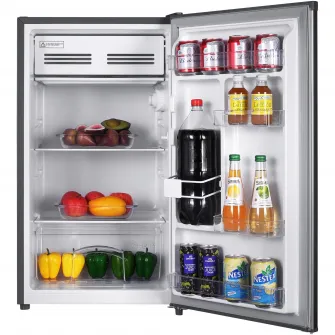 Frigider cu o usa Arctic ATF906SN, 89 l, Garden Fresh, Mix Zone, XXL BOTTLE, Clasa E, H 84 cm, Argintiu