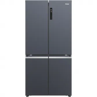 Frigider Side by side Cube Haier HCR5919ENMB, 528 l, Total No Frost, Motor Inverter, Sistem Antibacterian, Display LED, Super Cooling, Super Freezing, Clasa E, H 190 cm, Negru