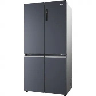 Frigider Side by side Cube Haier HCR5919ENMB, 528 l, Total No Frost, Motor Inverter, Sistem Antibacterian, Display LED, Super Cooling, Super Freezing, Clasa E, H 190 cm, Negru