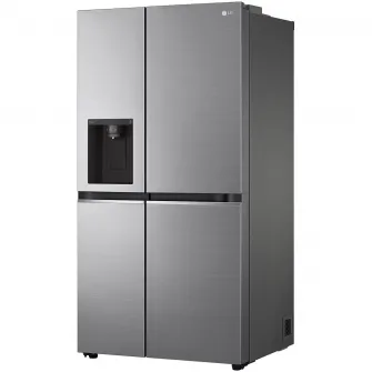 Frigider Side by side LG GSLV70PZTE, 635 l, Total No Frost, Dozator apa, Door Cooling, Clasa E, H 179 cm, Argintiu