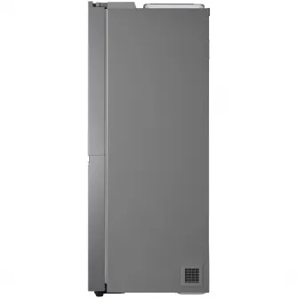 Frigider Side by side LG GSLV70PZTE, 635 l, Total No Frost, Dozator apa, Door Cooling, Clasa E, H 179 cm, Argintiu