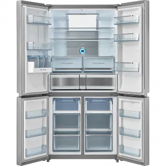 Frigider Side by side Tesla RM6400FMX, 622 l, Total No Frost, LED touch screen, Clasa E, H 193.5 cm, Inox