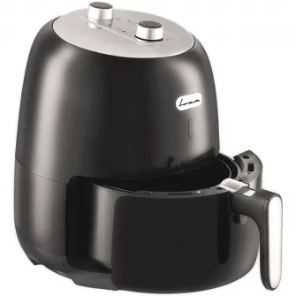 Friteuza cu aer cald FRAM Airfryer FAF-1500BK, gatire fara ulei, 1500W, capacitate cos 3.2L, vas detasabil anti-adeziv, termostat reglabil 80-200˚C, timer 30 min, negru