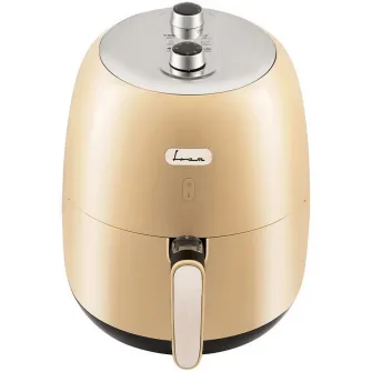 Friteuza cu aer cald FRAM Airfryer FAF-1500CR, gatire fara ulei, 1500W, capacitate cos 3.2L, vas detasabil anti-adeziv, termostat reglabil 80-200˚C, timer 30 min, crem