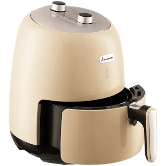 Friteuza cu aer cald FRAM Airfryer FAF-1500CR, gatire fara ulei, 1500W, capacitate cos 3.2L, vas detasabil anti-adeziv, termostat reglabil 80-200˚C, timer 30 min, crem