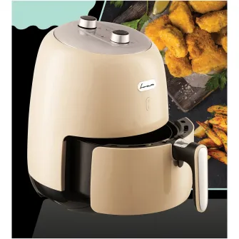 Friteuza cu aer cald FRAM Airfryer FAF-1500CR, gatire fara ulei, 1500W, capacitate cos 3.2L, vas detasabil anti-adeziv, termostat reglabil 80-200˚C, timer 30 min, crem