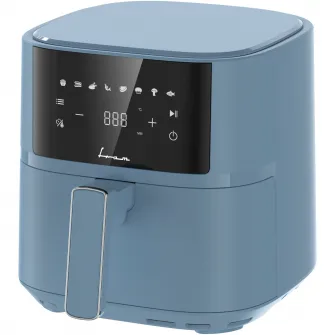 Friteuza cu aer cald Fram FAF-B6BL17SQ, 1700W-2200W, capacitate 5.7L, 8 programe presetate, panou de comanda electronic, timp maxim de preparare: 60 min, Albastru