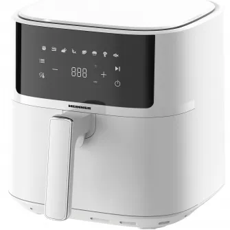 Friteuza cu aer cald Heinner HAF-B6WH17SQ, 1700w, capacitate cos 5.7l, display digital, termostat reglabil 80-200 grade, Alb