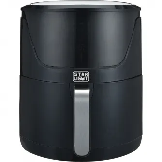 Friteuza cu aer cald Star-Light DAFV-1800B7B, 1800 W, 7 l, 10 Programe presetate, temperatura ajustabila, vas detasabil, gratar antiaderent detasabil, Negru