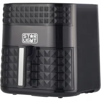 Friteuza cu aer cald Star-Light DAFV-1800Z7B, 1800 W, 7 l, 7 Programe presetate, temperatura ajustabila, vas detasabil, gratar antiaderent detasabil, Negru