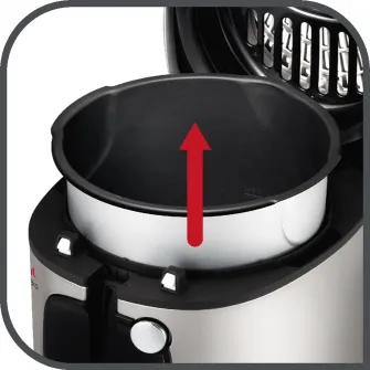 Friteuza Tefal Mega FR480015, XXL, 2100 W, 3.3L, temperatura ajustabila 150-190°C, filtru mirosuri neplacute, alb/gri