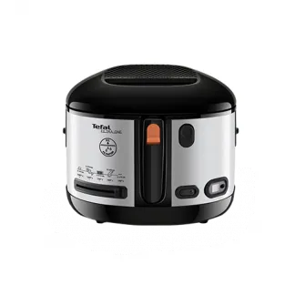 Friteuza Tefal One Filtra Inox FF175D71, 1900 W, 2.1L, temperatura ajustabila 150-190°C, invelis antiaderent, inox/negru