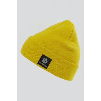 Fundango, Caciula din tricot cu aplicatie logo Nahu, Verde lime
