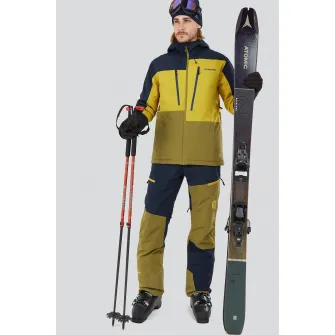 Fundango, Jacheta cu gluga, pentru schi Atlas Allmountain, Galben, Bleumarin, XL