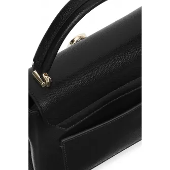 Furla, Geanta crossbody din piele 1927, Negru/Auriu