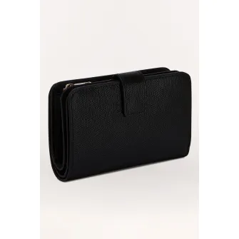 Furla, Portofel din piele Camelia, Negru