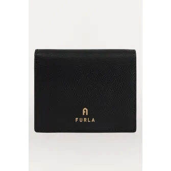Furla, Portofel pliabil din piele Camelia, Negru