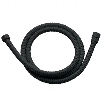 Furtun de dus Aquasanit , inox, 150 cm, 1/2, negru mat
