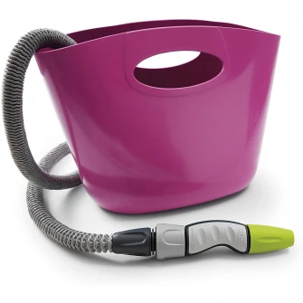 Furtun de gradina extensibil 05 - 15 m Aquapop 15 GF Garden,extensie 05 - 15 m,accesorii incluse,fucsia