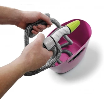 Furtun de gradina extensibil 05 - 15 m Aquapop 15 GF Garden,extensie 05 - 15 m,accesorii incluse,fucsia