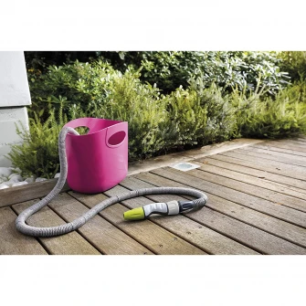 Furtun de gradina extensibil 05 - 15 m Aquapop 15 GF Garden,extensie 05 - 15 m,accesorii incluse,fucsia