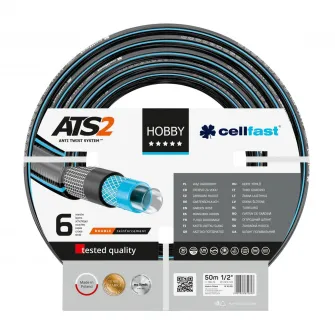Furtun pentru gradina cu 6 straturi Cellfast HOBBY, 1/2, armat, 50 m lungime, protectie UV, antirasucire