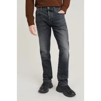 G-STAR, Blugi regular fit din amestec de bumbac, Gri inchis, W30-L32