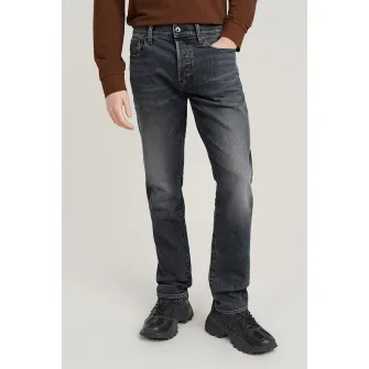 G-STAR, Blugi regular fit din amestec de bumbac, Gri inchis, W30-L32