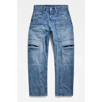 G-Star RAW, Blugi drepti cu talie inalta Viktoria, Albastru prafuit, W28-L32